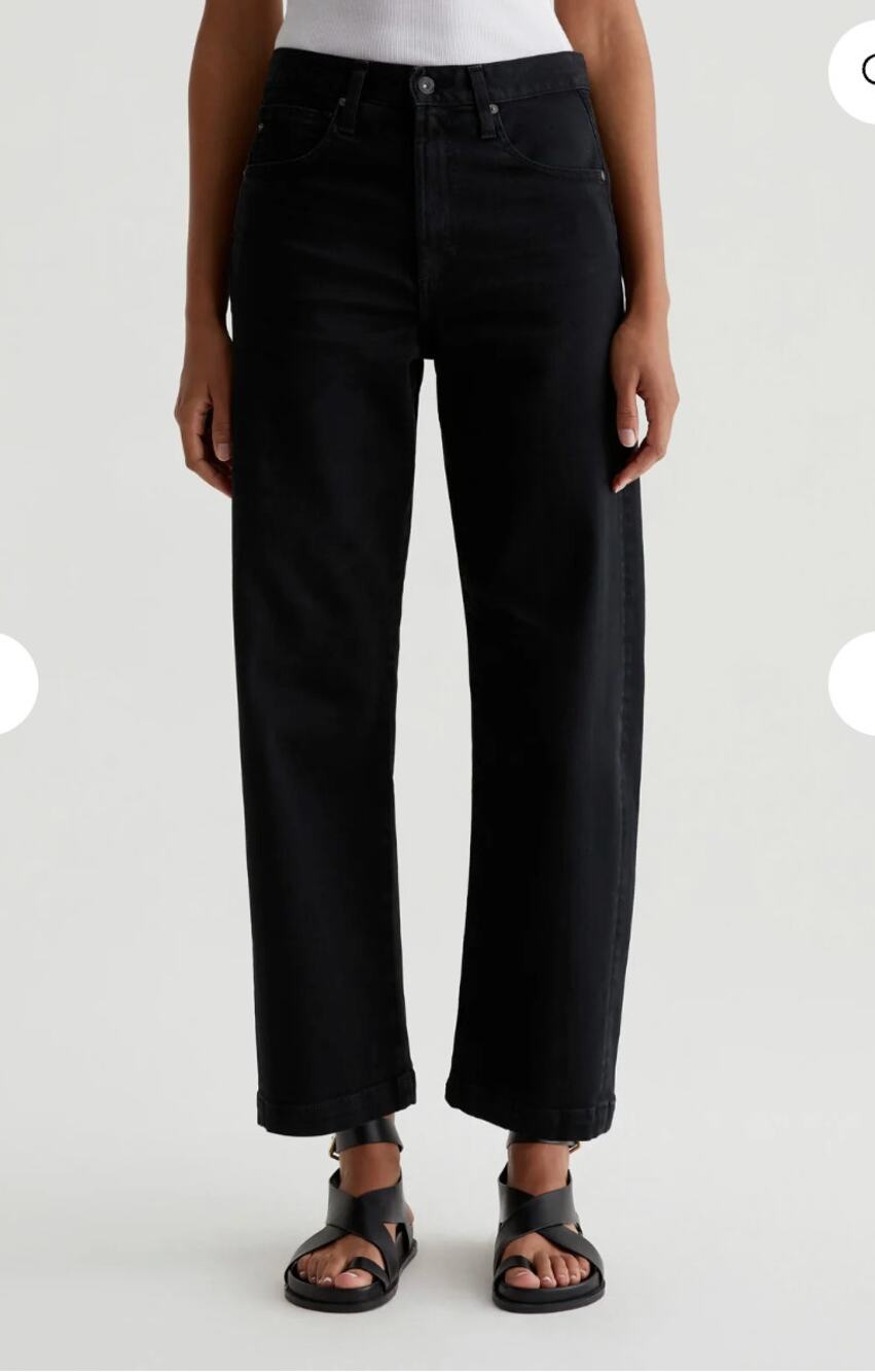 AG DENIM NWT Hattie High Rise Barrel Jean in 7 Years Vintage Onyx // 24